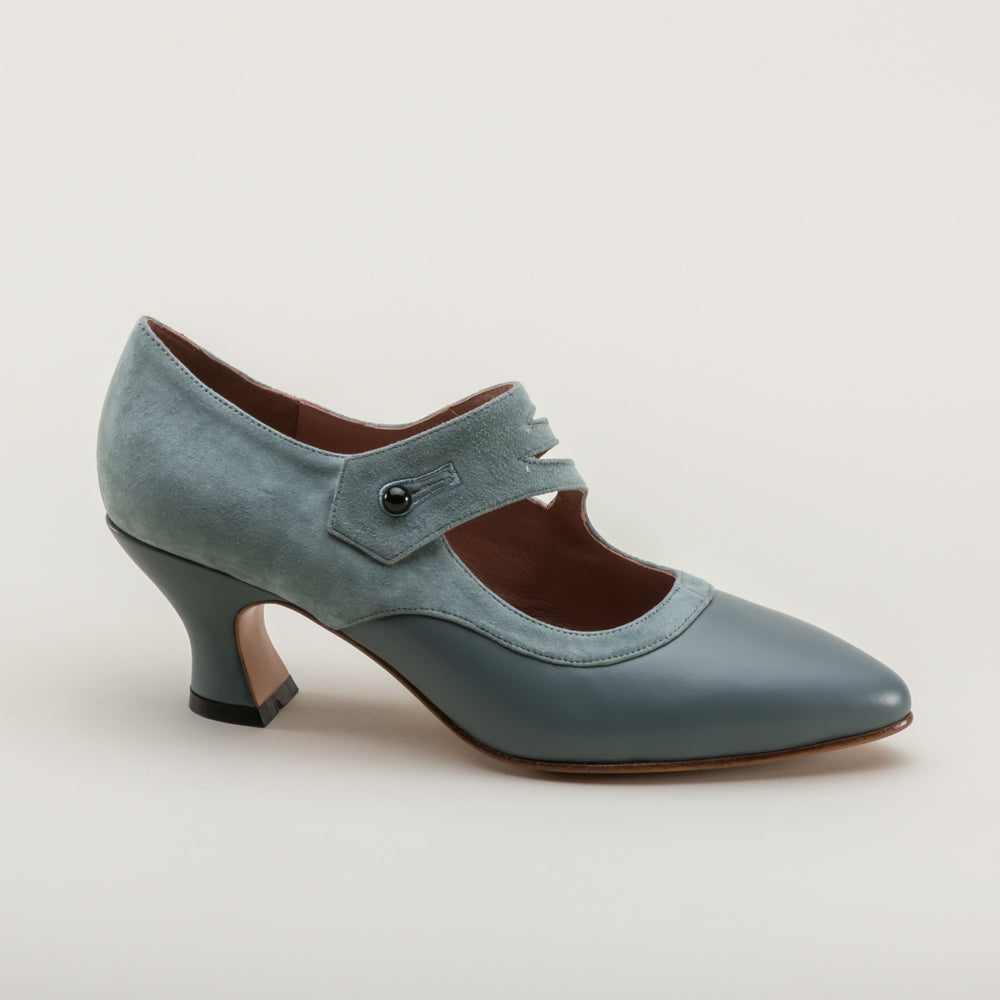 Mae Edwardian Shoes (French Blue)