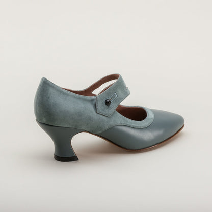 Mae Edwardian Shoes (French Blue)