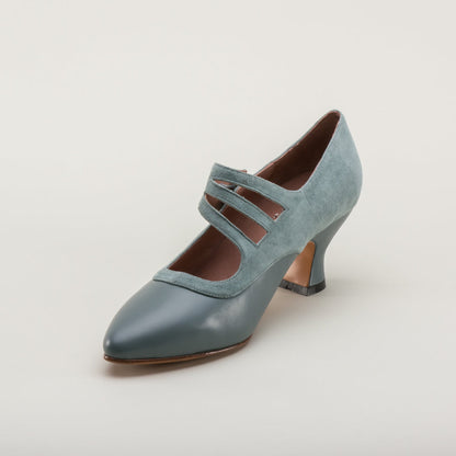 Mae Edwardian Shoes (French Blue)