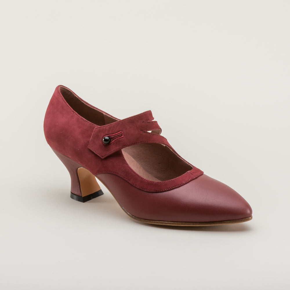 Mae Edwardian Shoes (Red)