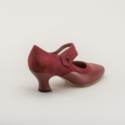 Mae Edwardian Shoes (Red)