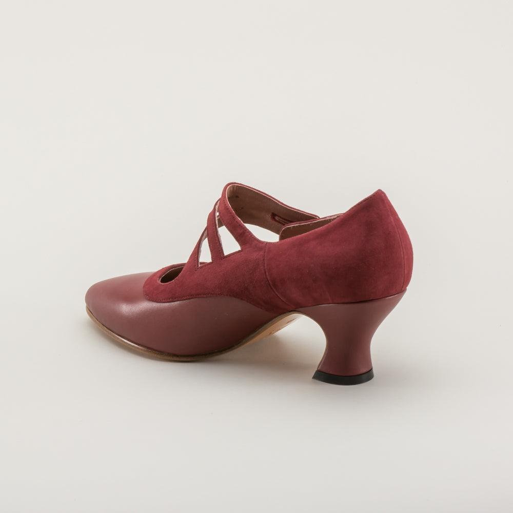 Mae Edwardian Shoes (Red)