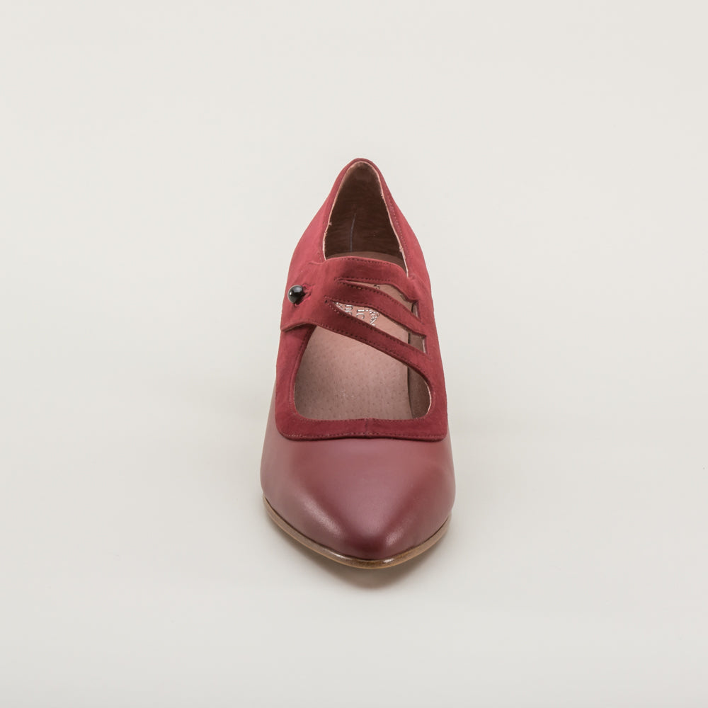 Mae Edwardian Shoes (Red)