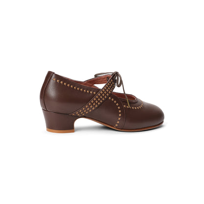 PRE-ORDER Margaret 1920s Shoes (Tan/Brown)