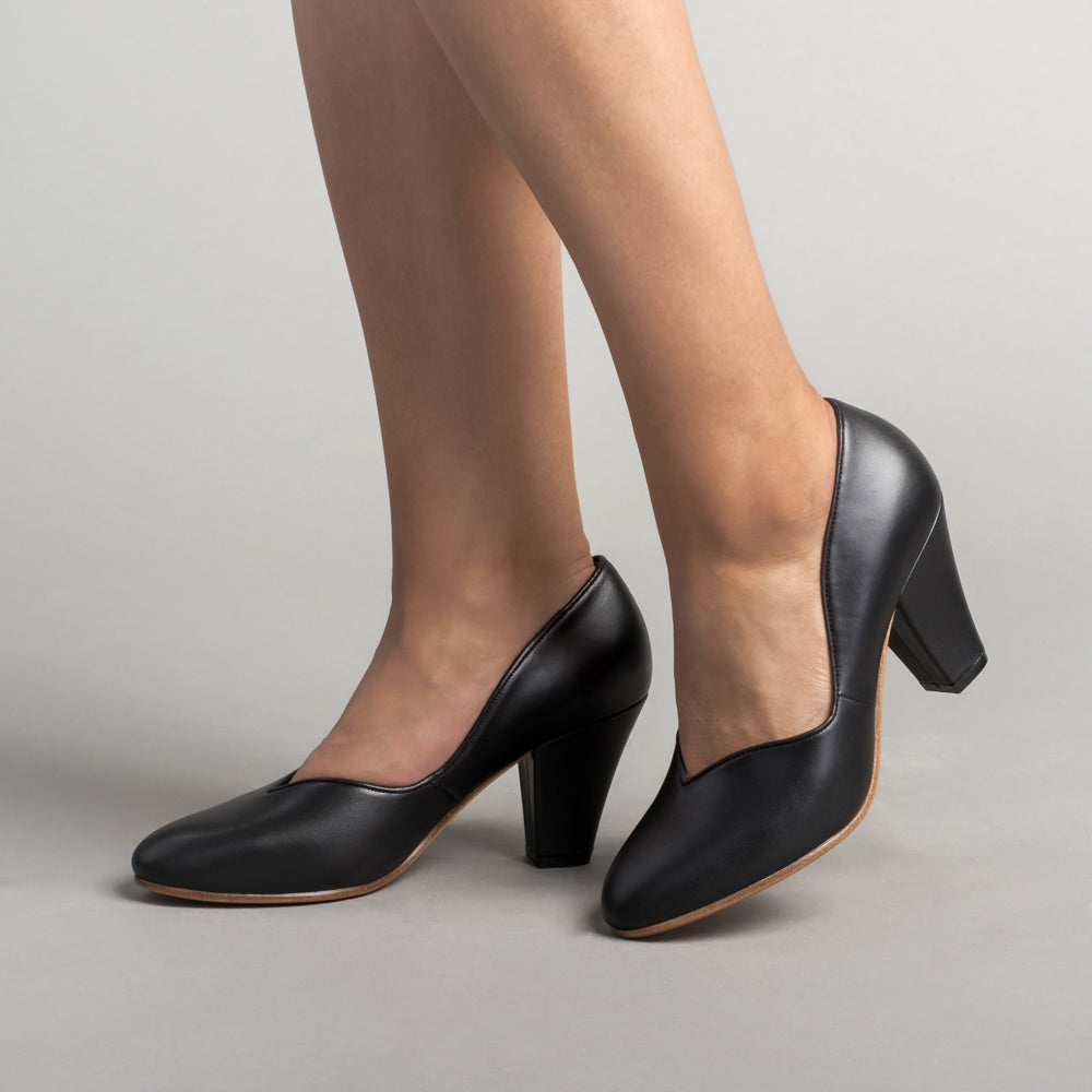Marilyn Vintage Pumps Wide (Black)