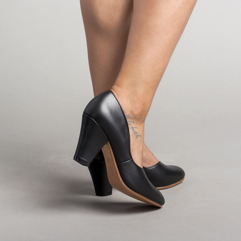 Marilyn Vintage Pumps Wide (Black)