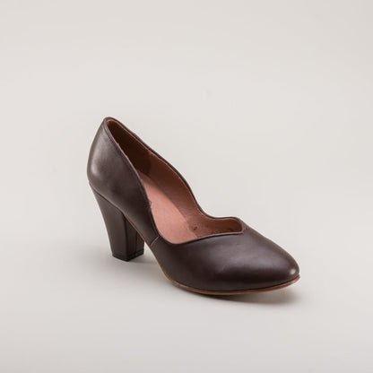 Marilyn Vintage Pumps Wide (Brown)