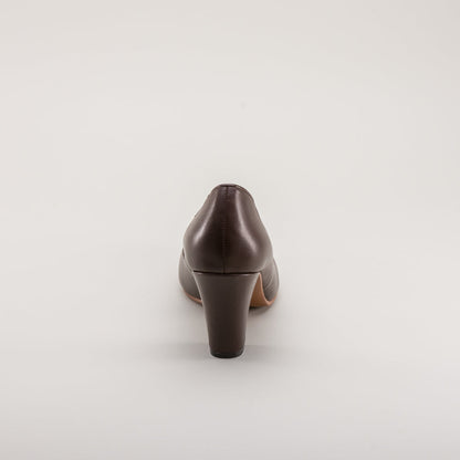 Marilyn Vintage Pumps Wide (Brown)