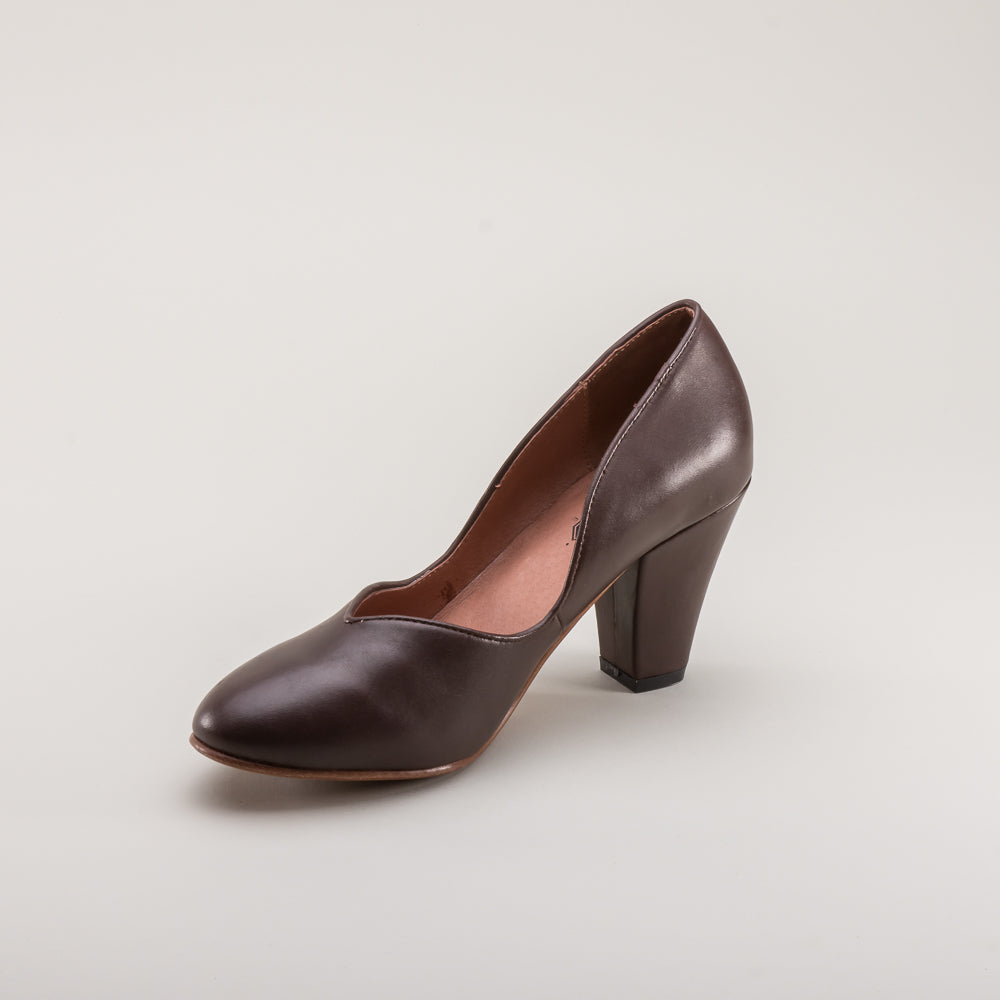 Marilyn Vintage Pumps (Brown)