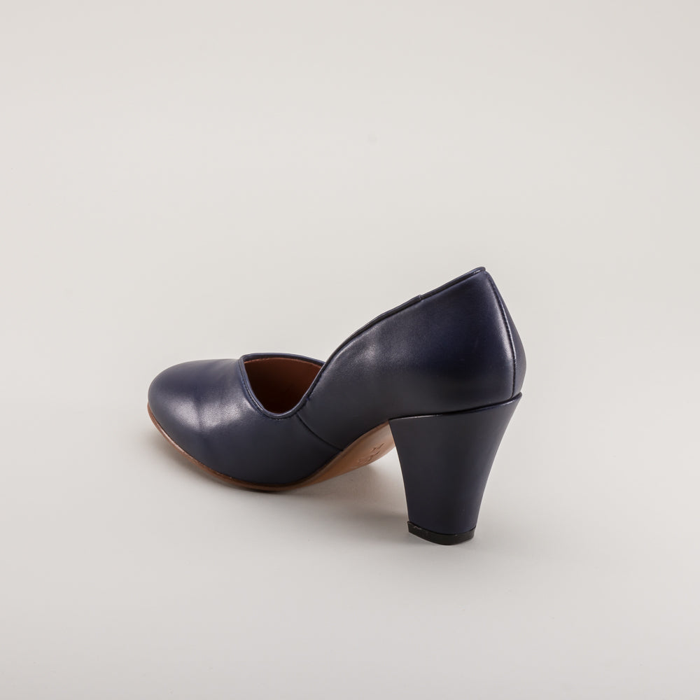 Marilyn Vintage Pumps (Navy Blue)