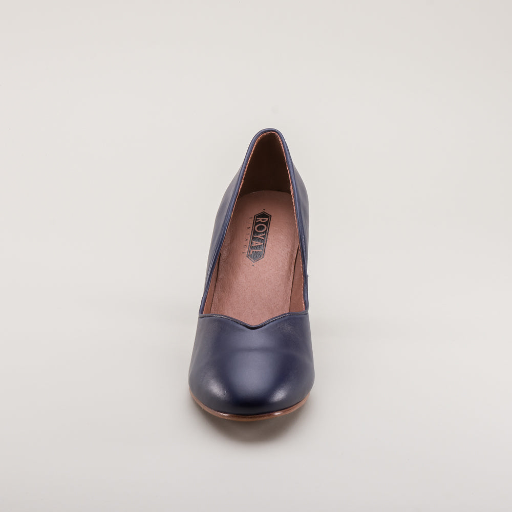 Marilyn Vintage Pumps (Navy Blue)