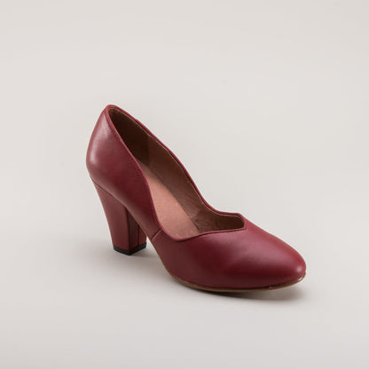 Marilyn Vintage Pumps (Oxblood)