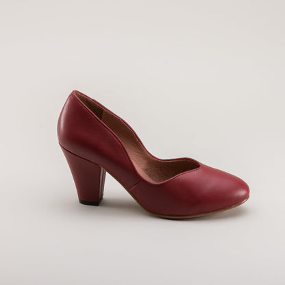 Marilyn Vintage Pumps (Oxblood)
