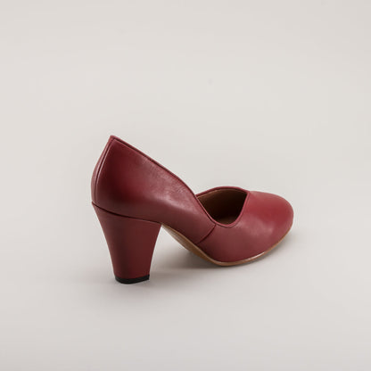 Marilyn Vintage Pumps (Oxblood)