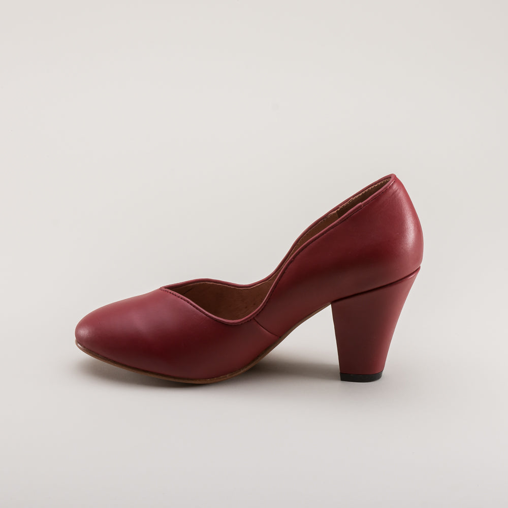 Marilyn Vintage Pumps (Oxblood)