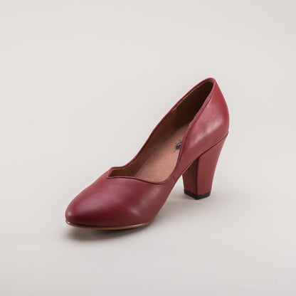 Marilyn Vintage Pumps (Oxblood)