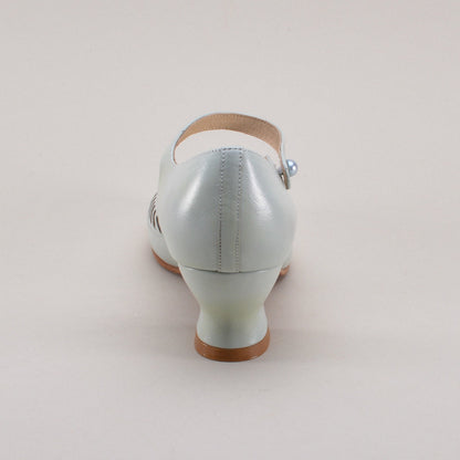 Marjorie 1920s Shoes (Blue Mist)