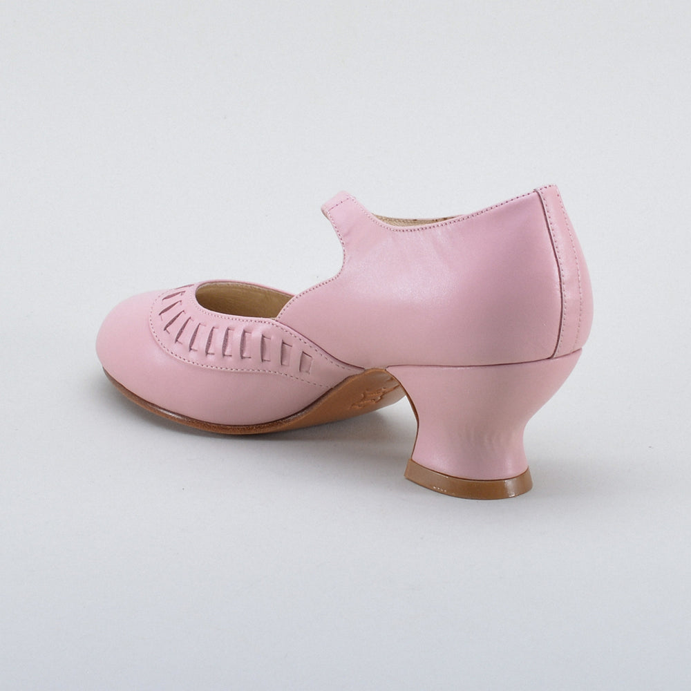 Marjorie 1920s Shoes (Blush Pink)