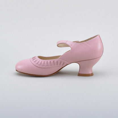 Marjorie 1920s Shoes (Blush Pink)