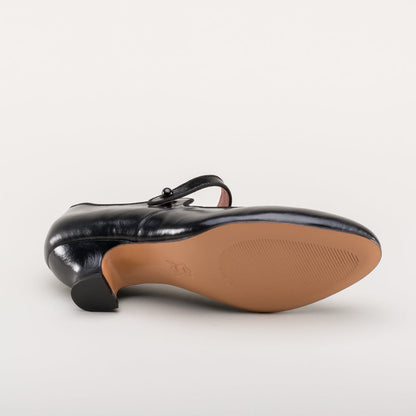 Millie 1920s Mary Jane Shoes (Black)