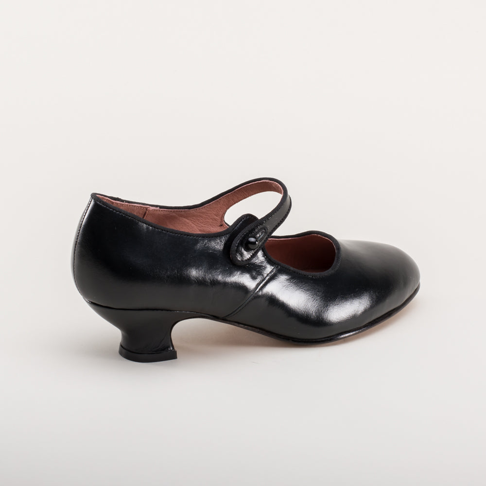 Millie 1920s Mary Jane Shoes (Black)
