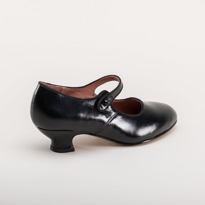 Millie 1920s Mary Jane Shoes (Black)