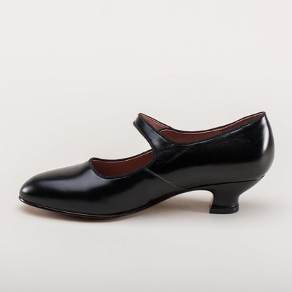 Millie 1920s Mary Jane Shoes (Black)