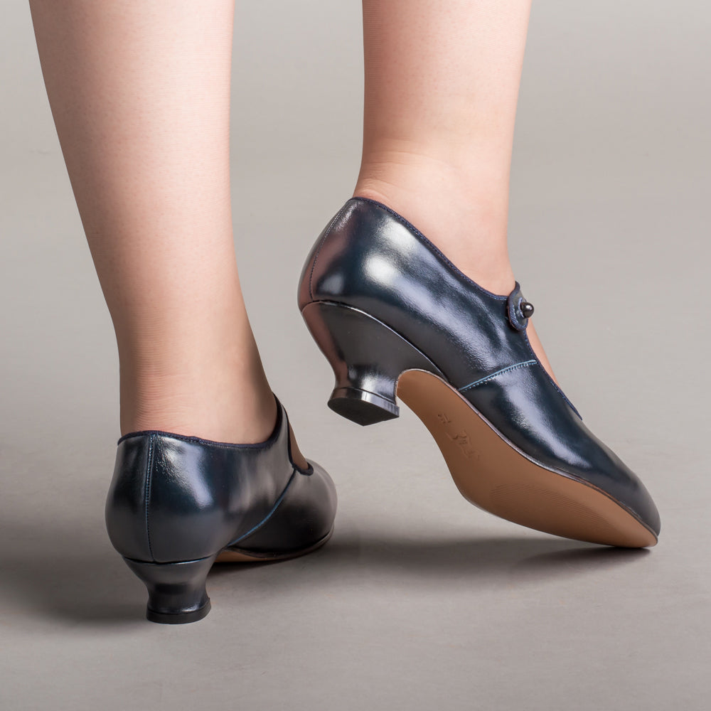 Millie 1920s Mary Jane Shoes (Navy)