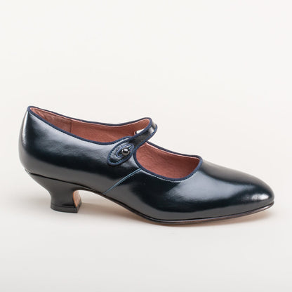 Millie 1920s Mary Jane Shoes (Navy)