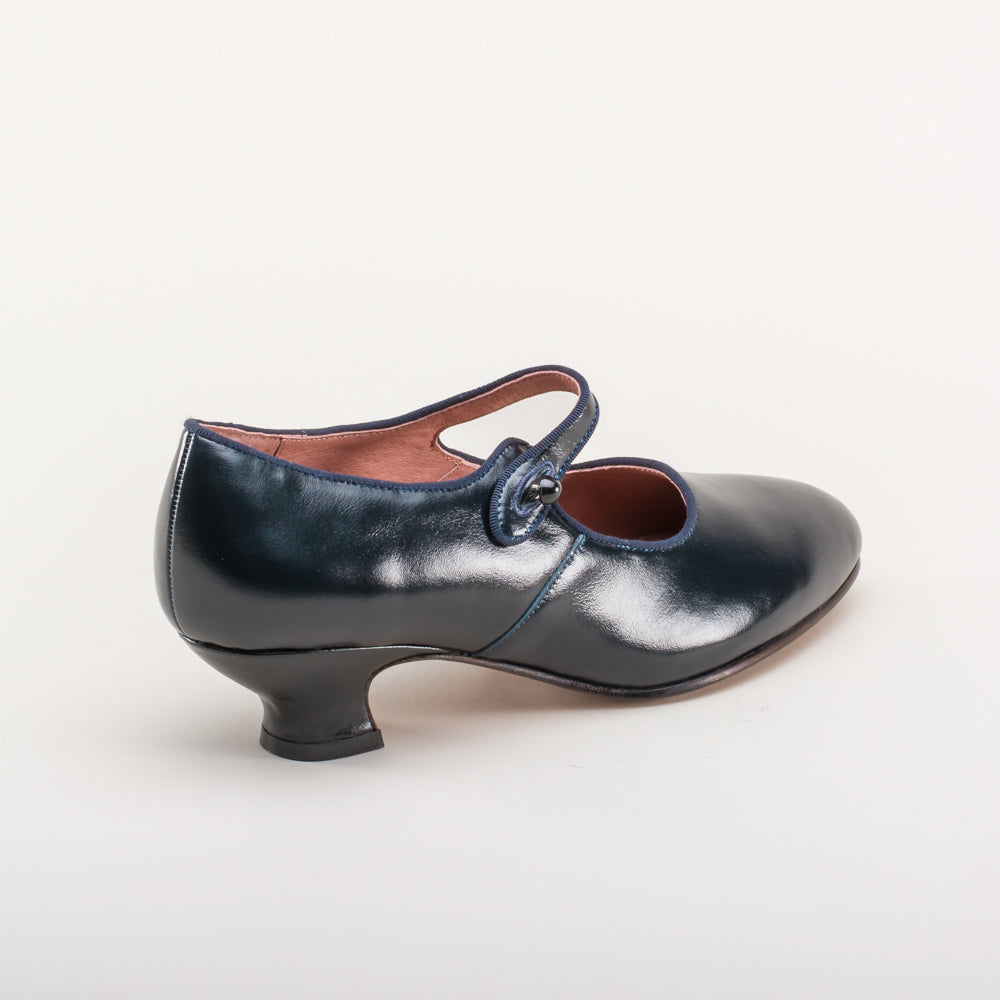 Millie 1920s Mary Jane Shoes (Navy)