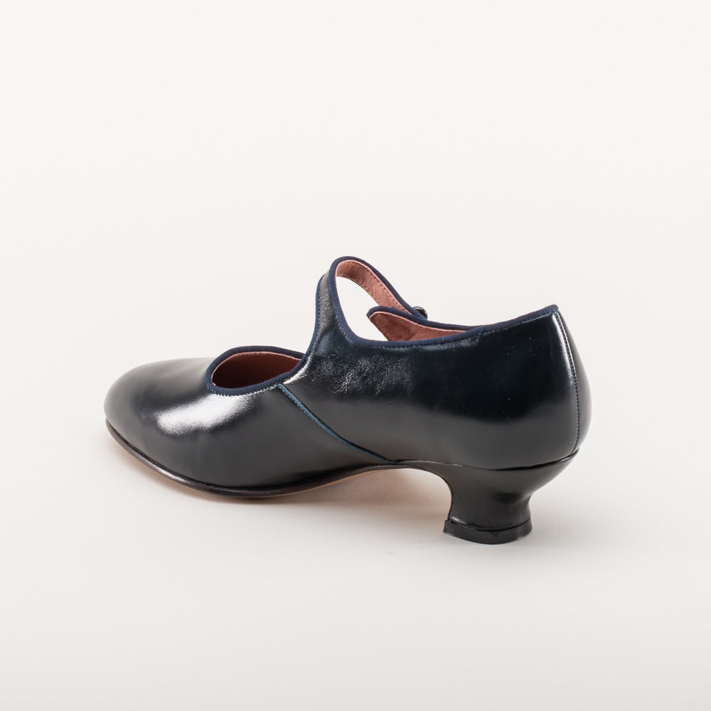 Millie 1920s Mary Jane Shoes (Navy)