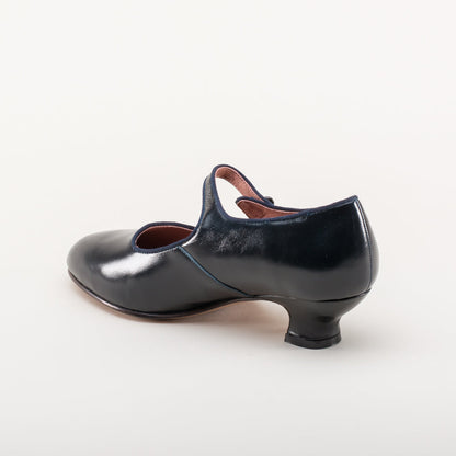 Millie 1920s Mary Jane Shoes (Navy)