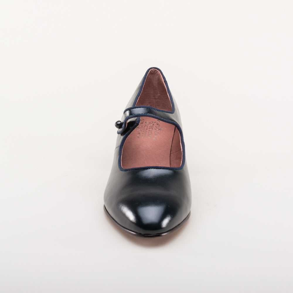 Millie 1920s Mary Jane Shoes (Navy)