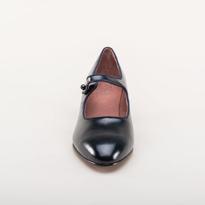 Millie 1920s Mary Jane Shoes (Navy)
