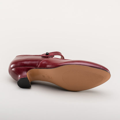 Millie 1920s Mary Jane Shoes (Oxblood)