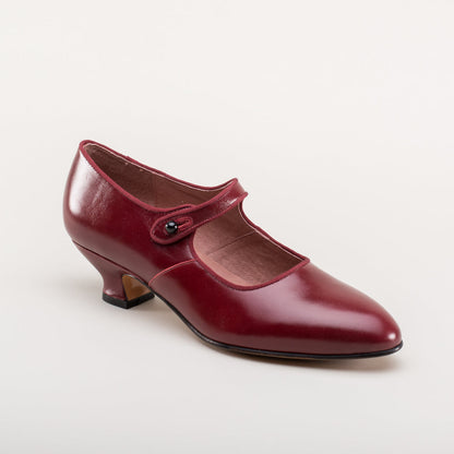 Millie 1920s Mary Jane Shoes (Oxblood)