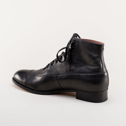 Noble Men's Vintage Lace-Up Boots (Black)