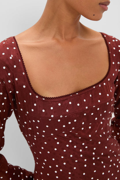 Burnt Umber Narah Maxi Dress
