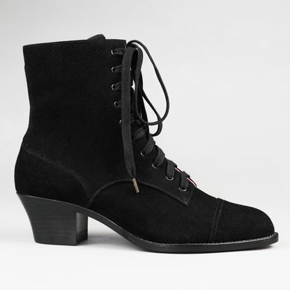 Paris Boots (Black Suede)
