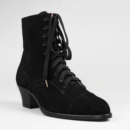 Paris Boots (Black Suede)