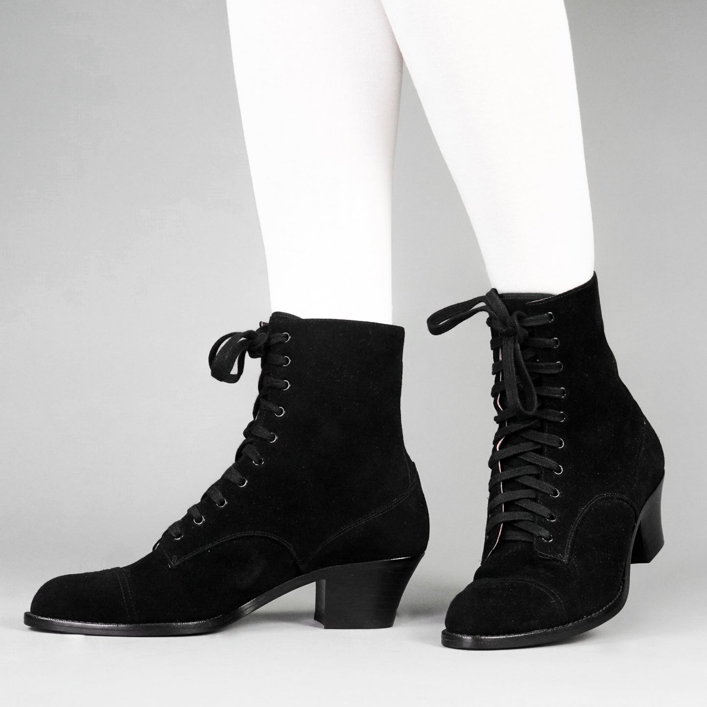 Paris Boots (Black Suede)