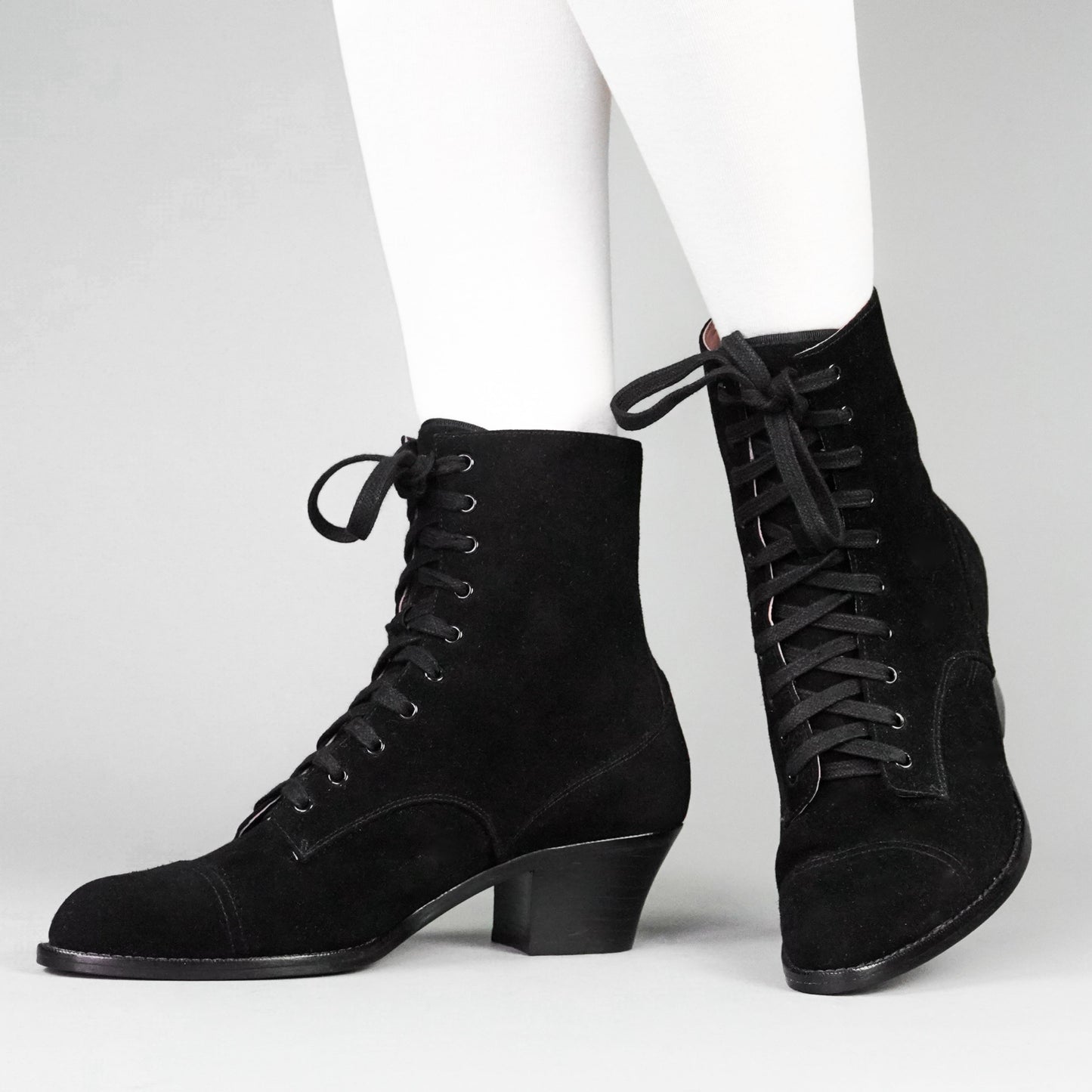 Paris Boots (Black Suede)