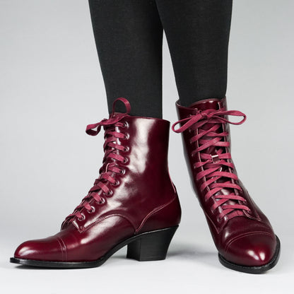 Paris Boots Wide (Burgundy)