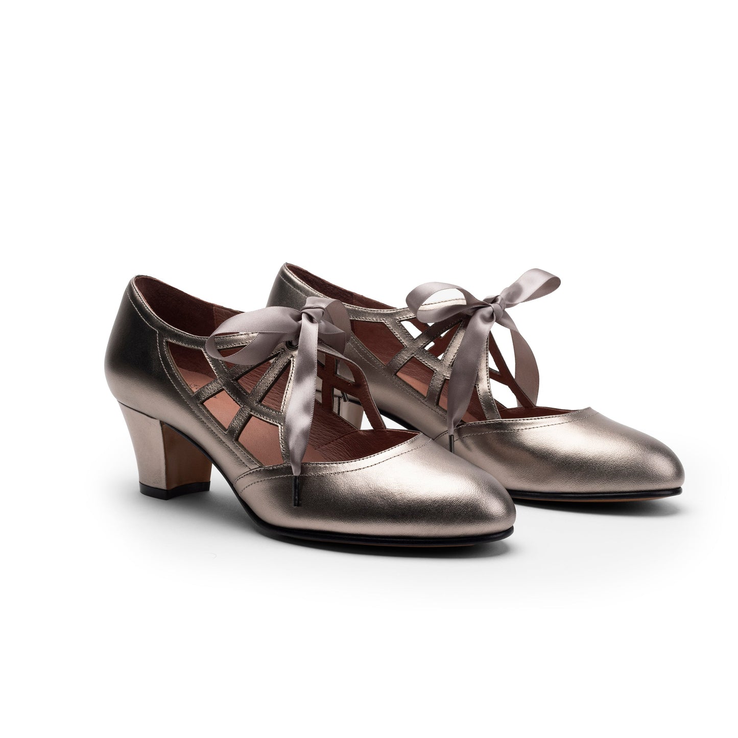 Parker Spiderweb Pumps (Pewter)