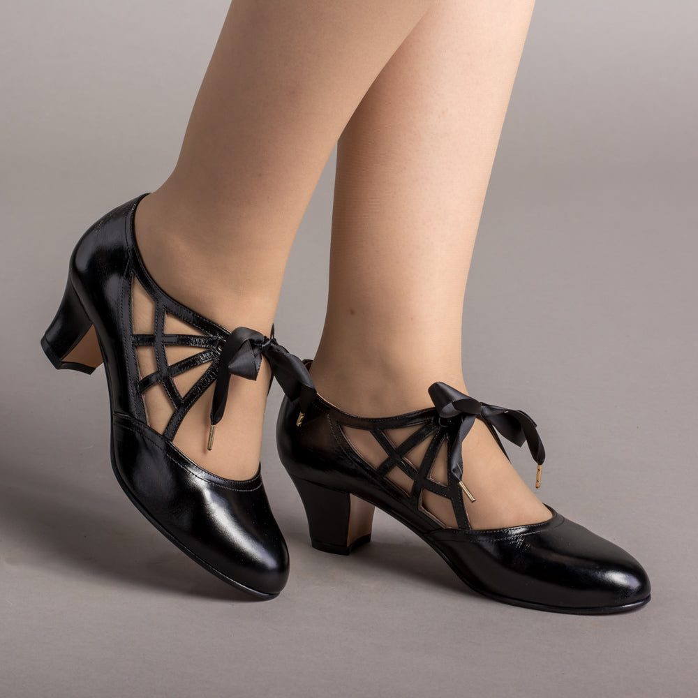 Parker Vintage Spiderweb Pumps (Black)