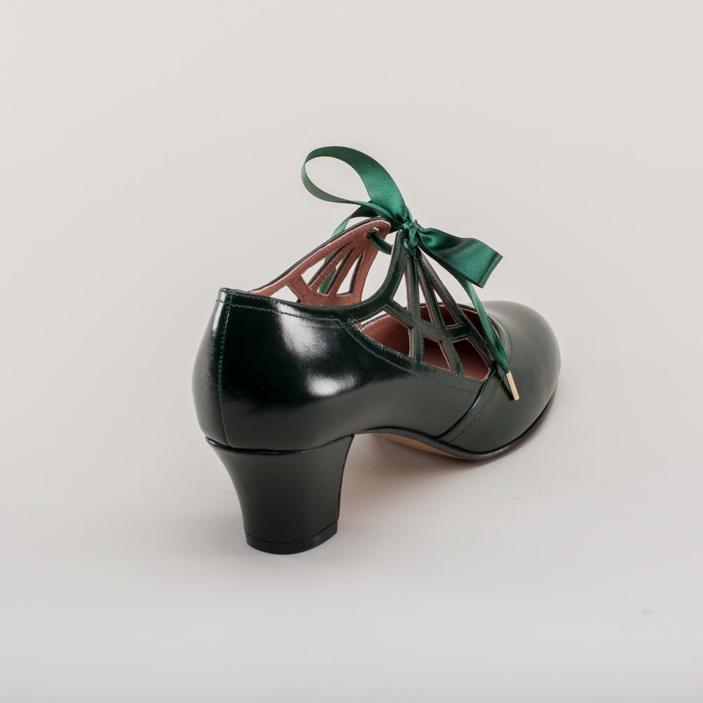 Parker Vintage Spiderweb Pumps (Green)