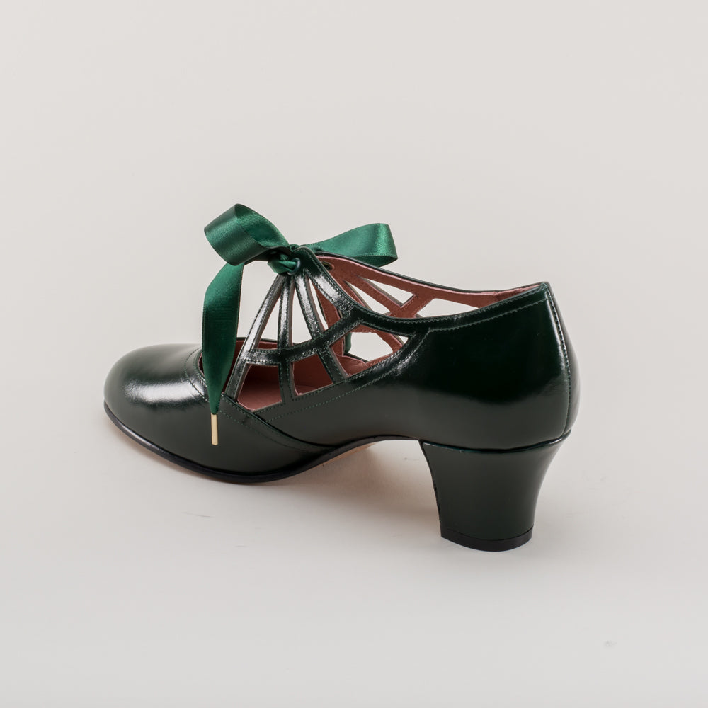 Parker Vintage Spiderweb Pumps (Green)