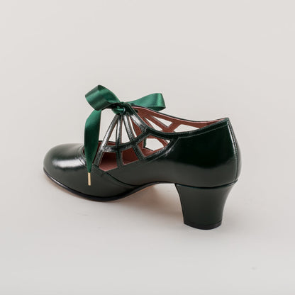 Parker Vintage Spiderweb Pumps (Green)