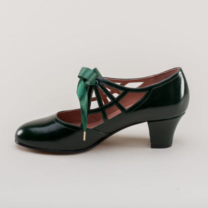 Parker Vintage Spiderweb Pumps (Green)