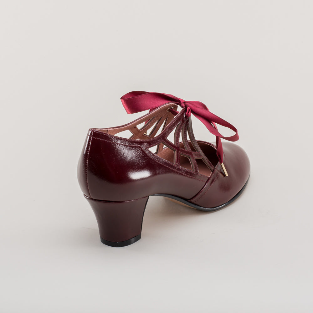 Parker Vintage Spiderweb Pumps (Merlot)
